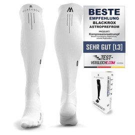 BLACKROX Simpliary Compression Socks for Sports Sports Compression Socks Running Socks Everyday Women and Men Long Unisex, White-Impliary