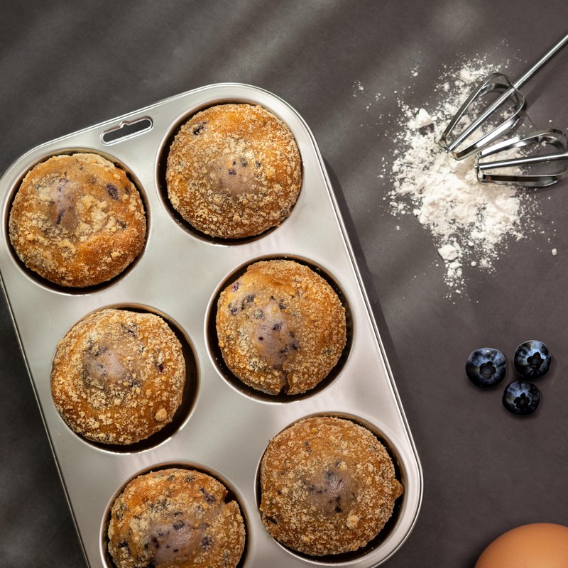 Fox Run Stainless Steel Extra Large Muffin and Cupcake Pan,