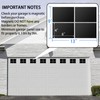 Eapele Magnetic Garage Door Decoration Kit Include Faux Windows Hinges