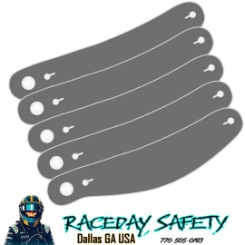 Ultra Shield Pack of 5 Smoke Tinted Tear Offs S22 for RaceQuip Helmets