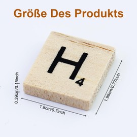 JRSHIRLEYLTD 100 Pieces Wooden Letters Wooden Alphabet Tiles Mini Letters with Storage Bag for Arts Crafts DIY Kids Gift