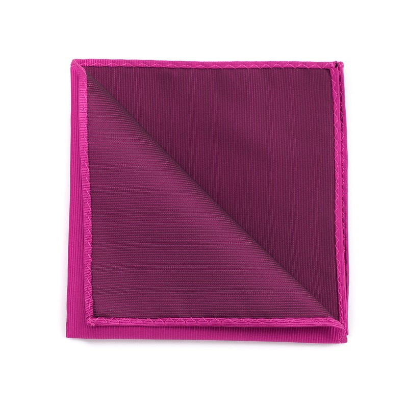 fortunatever Men's Solid Color Pocket Square,12''x12'',Magenta Red