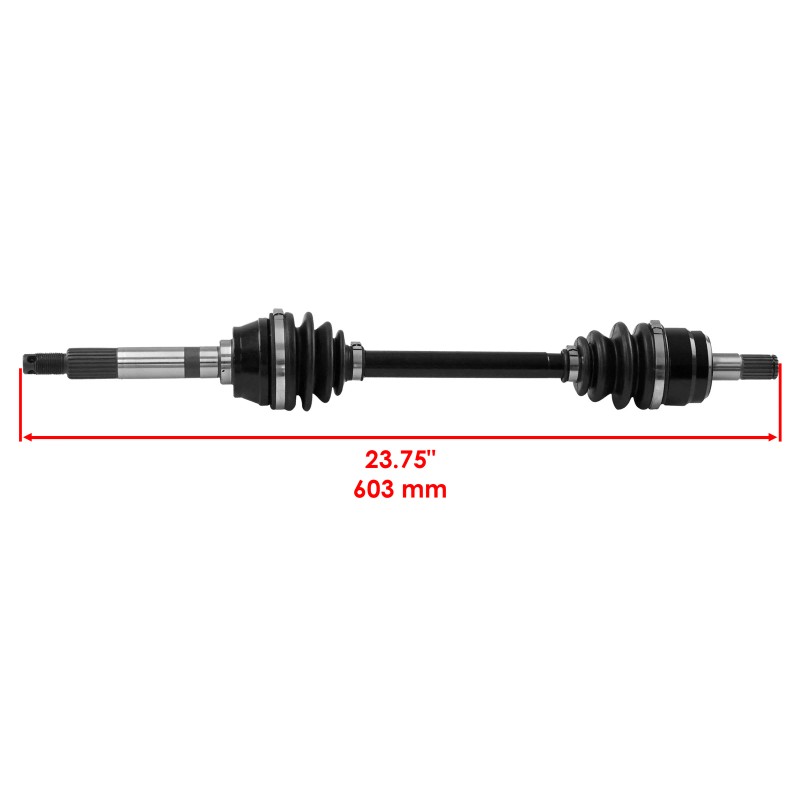 Caltric Front CV Joint Axle For Kawasaki Mule 610 KAF400
