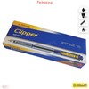 DOLLAR 10 x 0.8mm Clipper Ball Pen BLACK Retractable Soft