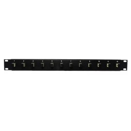 RiteAV Ultra Spec Cables 12 Port SC Fiber Patch Panel Multimode (Loaded 1u) 19"