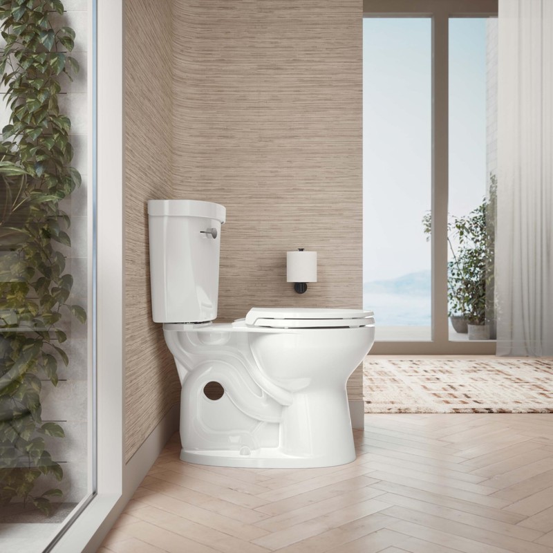 Border Round Closed-Front Toilet Seat with Soft Close and Quick