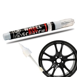 Wheel Scratch Fix Black Gloss Rim Touch Up Paint Pen, Car Wheel Scratch Repair, Curb Rash Repair, Gloss Black Wheel Paint