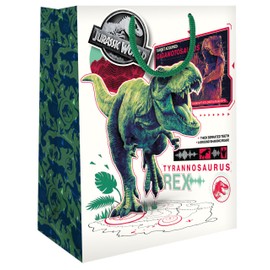 Danilo Promotions Ltd JURASSIC WORLD GIFT BAG MEDIUM SIZE DINOSAUR BIRTHDAY GIFT BAG
