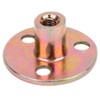 Pack of 5 Iron Plate Nuts, Flange Nut, 3 Holes,