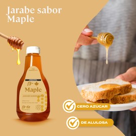 B-FIT B Miel Maple 250ml - Jarabe Sabor Maple sin Azúcar Añadida - Endulzado con Monk Fruit - Keto Friendly - Sin Colorantes Artificiales - Con Fibra Prebiótica - Apto para Toda la Familia