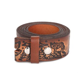 Gelante Genuine Full Grain Leather Belt Strap without Belt Buckle G2018-L