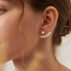 Picuzzy Gold Pearl Earrings for Women Trendy, 14K Gold Plated