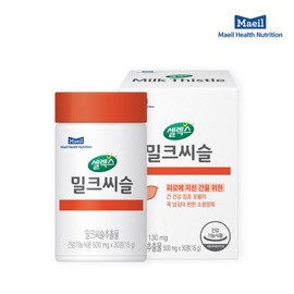Selex 본사직영 셀렉스 밀크씨슬 1병 500mg x 30정 Directly Managed Selects Milk Thistle 1 Bottle 500mg x 30 Tablets