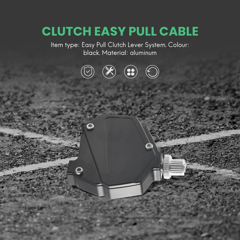 Tuperoymse Motorcycle Stunt Clutch Lever Easy Pull Cable System for