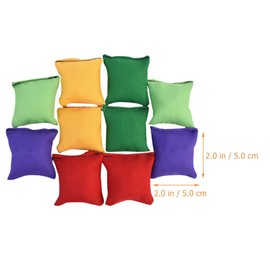 Alipis 20Pcs Small Bean Bags, Colorful Bean Bags for Tossing Game, Outdoor Throwing Game Beanbags Toss Game Props for Kids Party Activities (5 Colors)