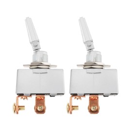 Be In Your Mind 2pcs DC 12V 50A 2 Pin Automotive Heavy Duty Toggle Switch Suitable for Cars Boats RV Electronics Commercial Large Appliances