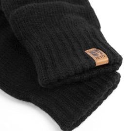 HEYO HRM001 Men's Winter Gloves with Fleece Lined Black, black