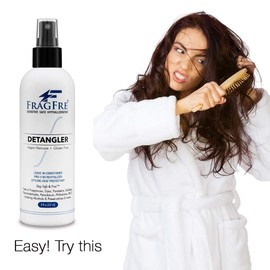 FRAGFRE Hair Detangler Spray, 8 oz - Leave in Conditioner for Sensitive Skin and Scalp - Styling Heat Protectant Spray - Gluten Free Vegan Cruelty Free