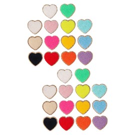 LALAFINA 28pcs Fashionable Decorative Coat Patches Wear-Resistant Compact Patches for Clothing Accessories