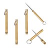 3 PCS Portable Toothpicks, Titanium Toothpicks Toothpick with Key Ring