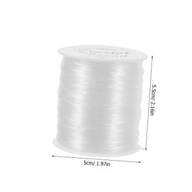 BESPORTBLE Fishing Gear 2 Rolls of Fishing Wire Portable Angling Line Heavy Duty Professional Fish Line Invisible Thread
