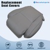 SecosAutoparts Driver & Passenger Side Bottom Replacement Leather Seat Covers