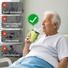 Nzkeuf Elderly Leak-Proof Straw Cup with Handle, 350ml Non-Spill Sippy