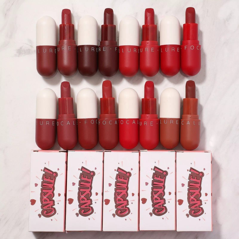 FOCALLURE 8 Colors Velvet Matte Lipstick Capsule Makeup - #06