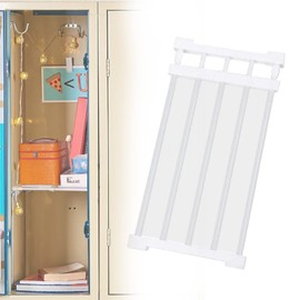 BEMAXYE Bak to School Locker Shelf Organizer - Adjustable Separator Shelves Tension Storage Shelf for Students, Office Workers, Fits Lockers inner width 11.8"-15.7"(14.2 wide)