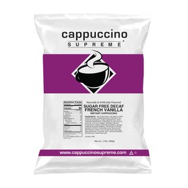 Cappuccino Supreme 1.2 lb bag Sugar Free Decaf French Vanilla Instant Cappuccino Mix
