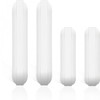 AFCJLTO Set of 4 Magnetic Stirrers with PTFE Coating, White
