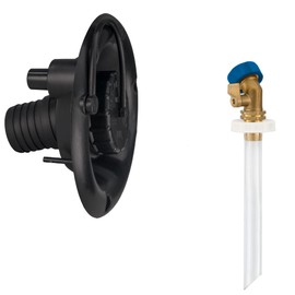 RecPro RV Round Fresh Water Gravity Fill Hatch Inlet | RV Water Fill Hatch | Camper Water Inlet Hatch | Trailer Water Fill Hatch Inlet (Black, Yes Quick Fill)