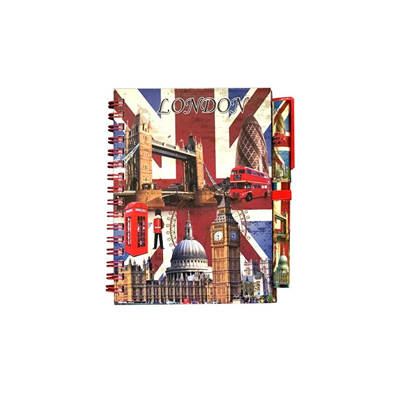 Union Jack Notepad Pen British Flag London Souvenir Notebook &