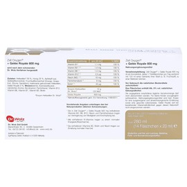 ZELL OXYGEN + Royal Jelly 600 mg Drinking Ampoules 14 x 20 ml