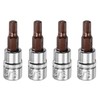 sourcing map 4pcs 3/16" Hex Bit Socket 1/4" Square Drive