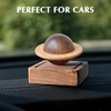 TECHPLUS Planet Wooden Essential Oil Diffuser - Walnut Aroma Therapy