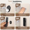 Magnetic Remote Control Holder Wall Mount, 4 Pack Silicone Remote
