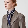 Daks (신세계센텀점)DCSC5E351N2SILK100%네이비 체크플라워 마름모 실크스카프 (SM Shopping Centum City) DCSC5E351N2