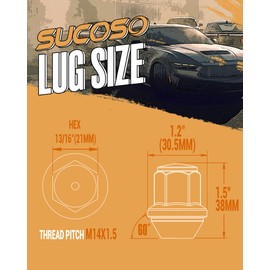 20Pcs 14x1.5 OEM/Stock Lug Nuts for Ford Mustang Edge Explorer Fusion Maverick, M14-1.5 One-Piece Design Factory Chrome Large Acorn Seat Wheel LugNuts for Stock Wheels Replace ACPZ-1012-M ACPZ-1012-D
