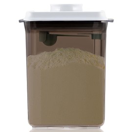 Tourdeus Pop Airtight Formula Container, 2300ml Baby Formula Dispenser on The Go - BPA-Free Formula Holder, 28OZ, 1.76LB, 800g, Brown