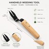 Handheld Dandelion Puller for Garden Weeding – Steel V-Fork Weed