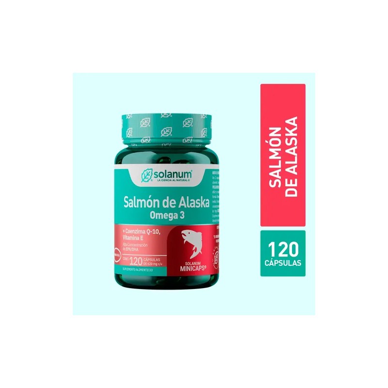 Solanum Omega 3 Salmón De Alaskavit.e coq-10 120mincap Sfn Sabor