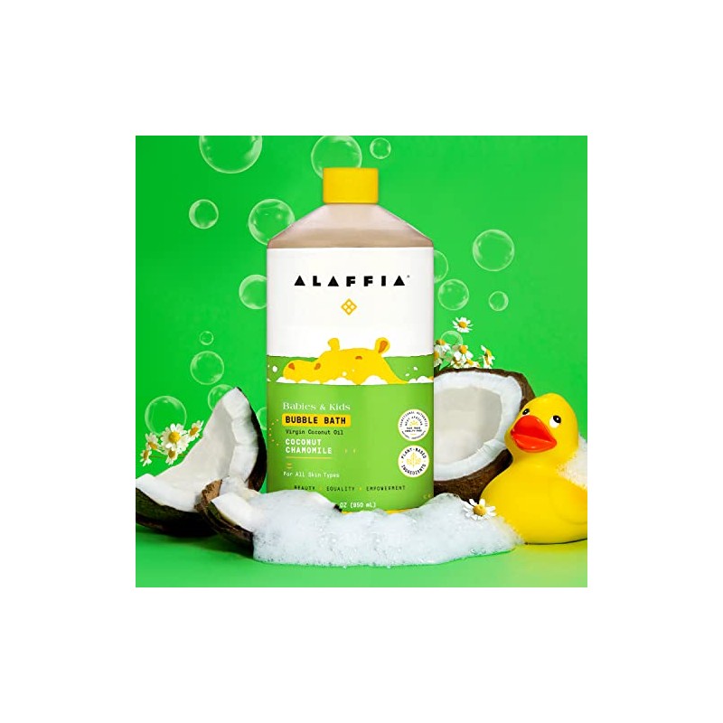 ALAFFIA Coconut Bubble Bath, 32 FZ