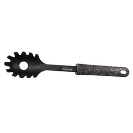 STONELINE Spaghetti Serving Spoon Kitchen Utensils, Plastic, Black, 31.9 x 5.9 x 3.9 cm