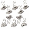 BEANPRECOY Galvanized Spring Nut 10Pcs C-Shaped Steel Special Spring Nut