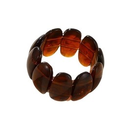 Pingyongchang Chunky Multicolor Acrylic Bangle for Women Wide Irregular Large Square Resin Bracelet Geometric Plastic Wristbands Cuff Bangle for Women Holiday Gifts Jewelry-Brown