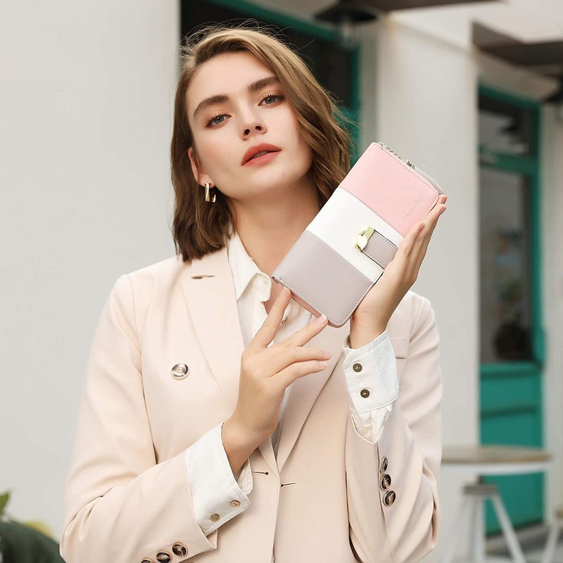 Pomelo Best Womens Wallet RFID Blocking Wallet for Women Bifold