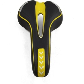 Bike Seat Bicycle Saddle Yellow with Ergonomic Gel Comfort Comfortable Bicycle Saddle for Mountain Bike MTB BMX Scooter Road Cruiser Urban City Bike Tricycle Chair