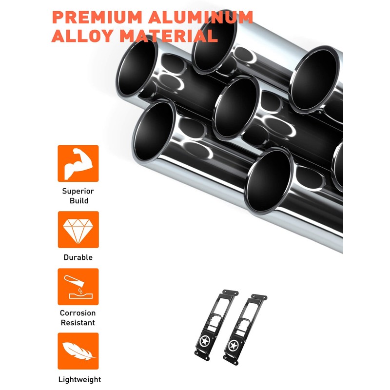 Savadicar 2 Pack Door Hinge Steps, Foldable Metal Foot Pegs