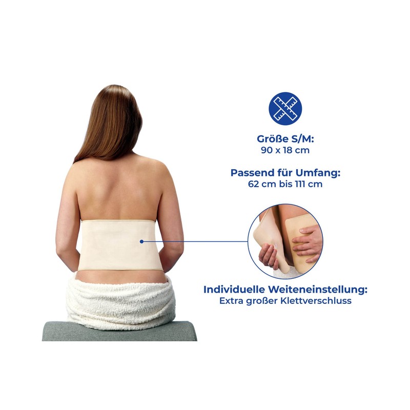Maximex Copper Bandage Back S/M, Warming Copper Back Support with